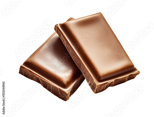 High-Quality PNG chocolate piece sweet food dessert Isolated on White Background – High Resolution