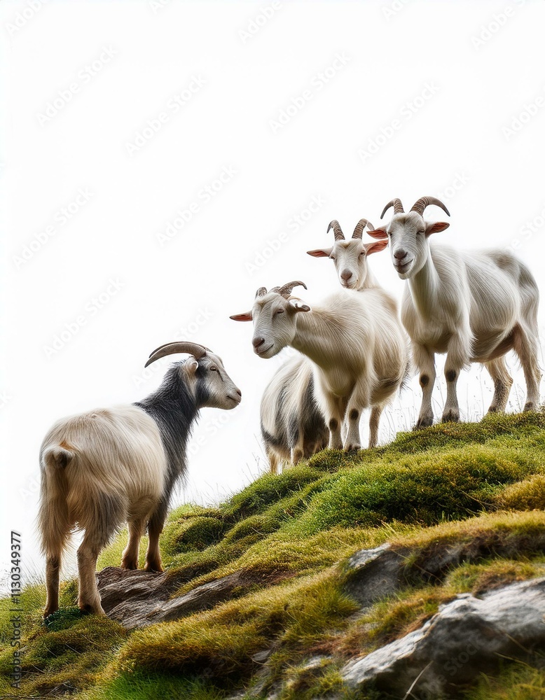 Obraz premium Goat on the mountain 