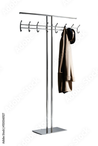 Coat rack isolated on a transparent background photo