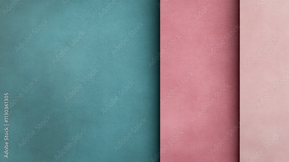 Fototapeta premium A subtle gradient texture in shades of teal and dusty rose, perfect for a calming and modern design
