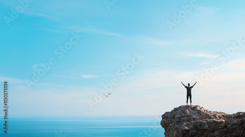 Climber Triumphant on Coast...
