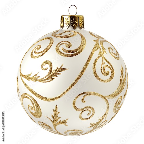 ornament christmass ball white background