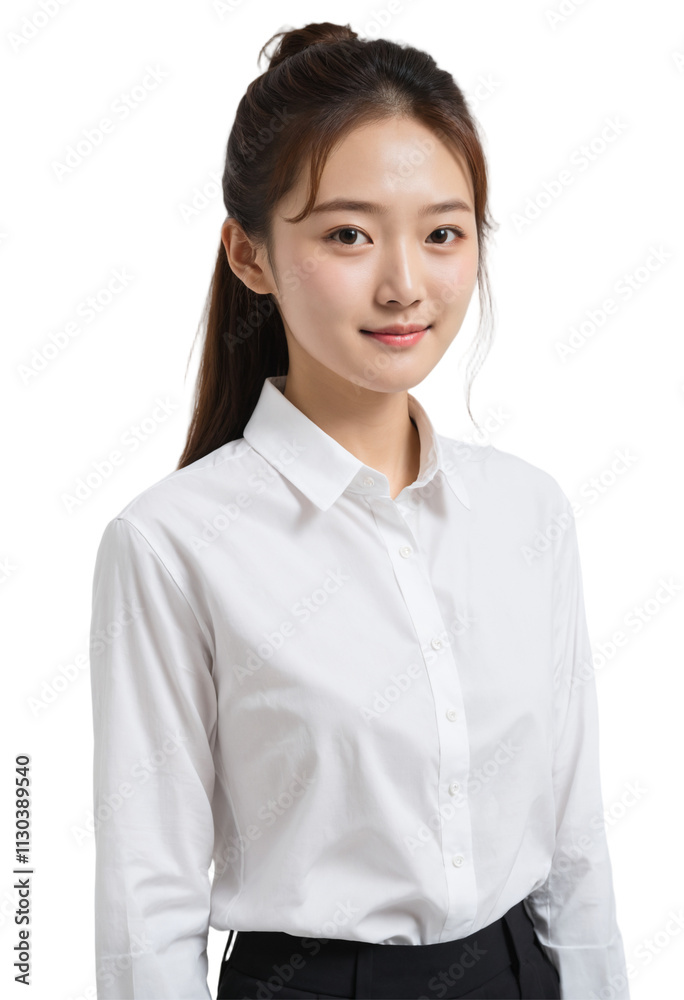 PNG , a beautiful asian women wearing a white shirt . ai generate PNG , a beautiful asian women wearing a white shirt . ai generate