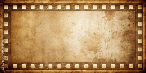 Vintage film style dust & scratch frame background in sepia color, vintage, film, dust, scratch, frame, background, sepia, old photo