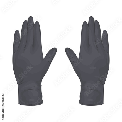 Illustration of Barber Gloves