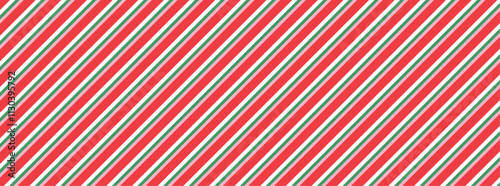 Candy cane Christmas seamless pattern background . vector pattern