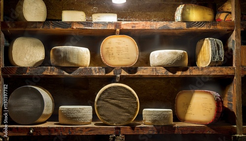 Craftsmanship in cheese aging is an expression of creativity.   photo