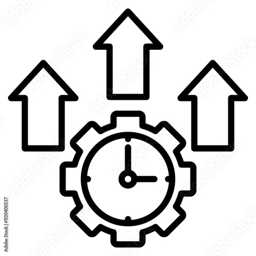efficiency single icon