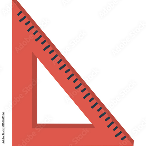 red triangle ruler