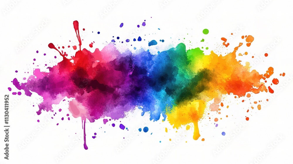 Fototapeta premium Abstract Colorful Watercolor Background for Creative Projects