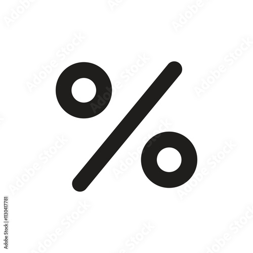 Octagonal Stop Sign with a Crossed-Out Percentage Symbol