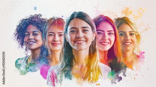 Women from various backgrounds, all smiling