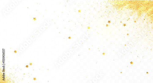A radiant golden dust effec...