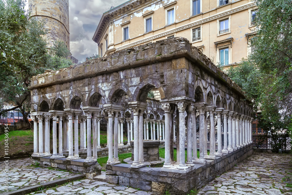 Obraz premium St. Andrew Cloister, Genoa, Italy