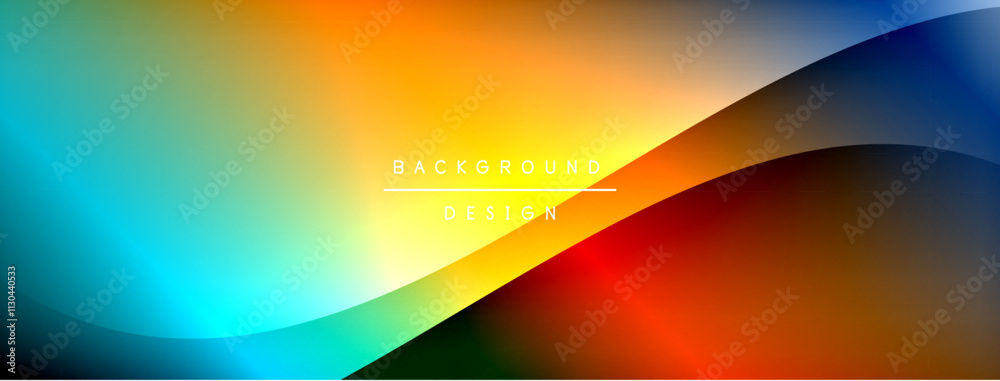 Bright rainbow style color gradient with curve round shape line background. Vector Illustration For Wallpaper, Banner, Illustration, landing page Bright rainbow style color gradient with curve round shape line background. Vector Illustration For Wallpaper, Banner, Illustration, landing page