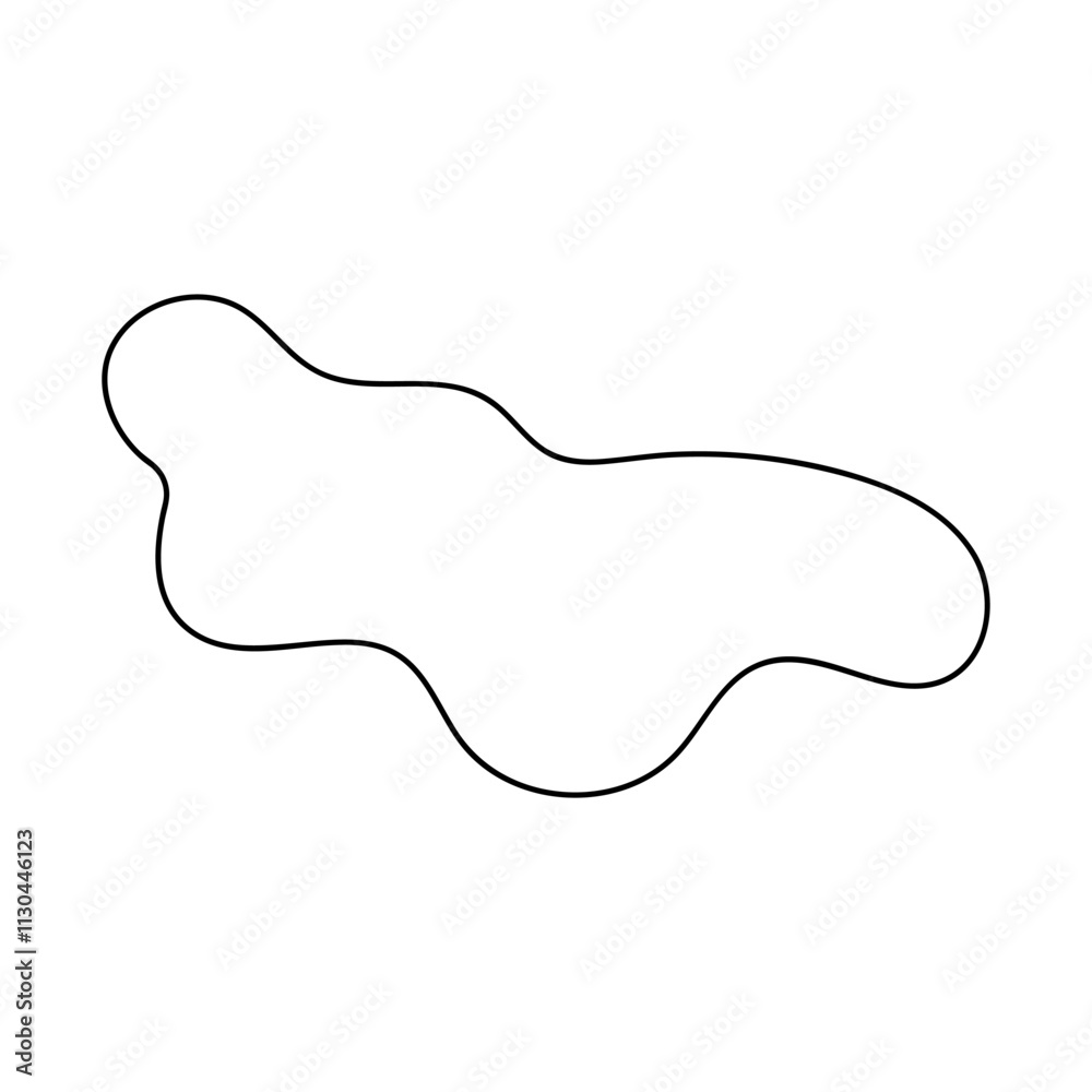 Fototapeta premium abstract blobs outline for background