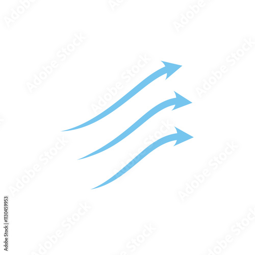 Air flow showing air movement of arrows