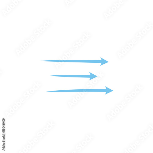 Air flow showing air movement of arrows