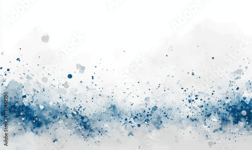 white background with light gray and blue strokes, creating the effect of weightless snowflakes falling to the ground	
