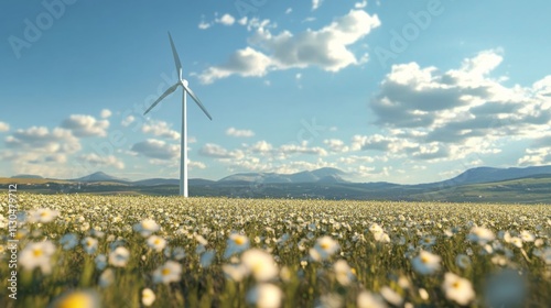 Wind energy in La Muela, Zaragoza photo