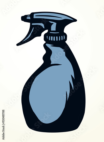 Cleaning spray. Vector drawing icon