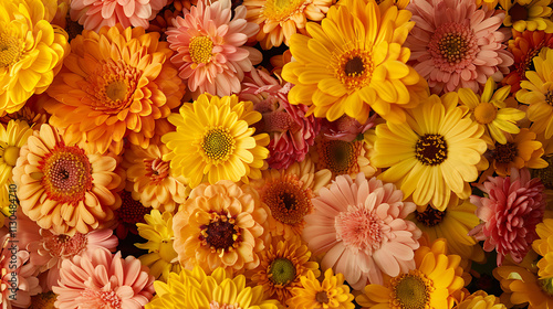 yellow and red chrysanthemum