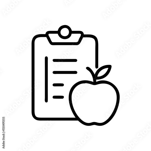 Diet plan icon