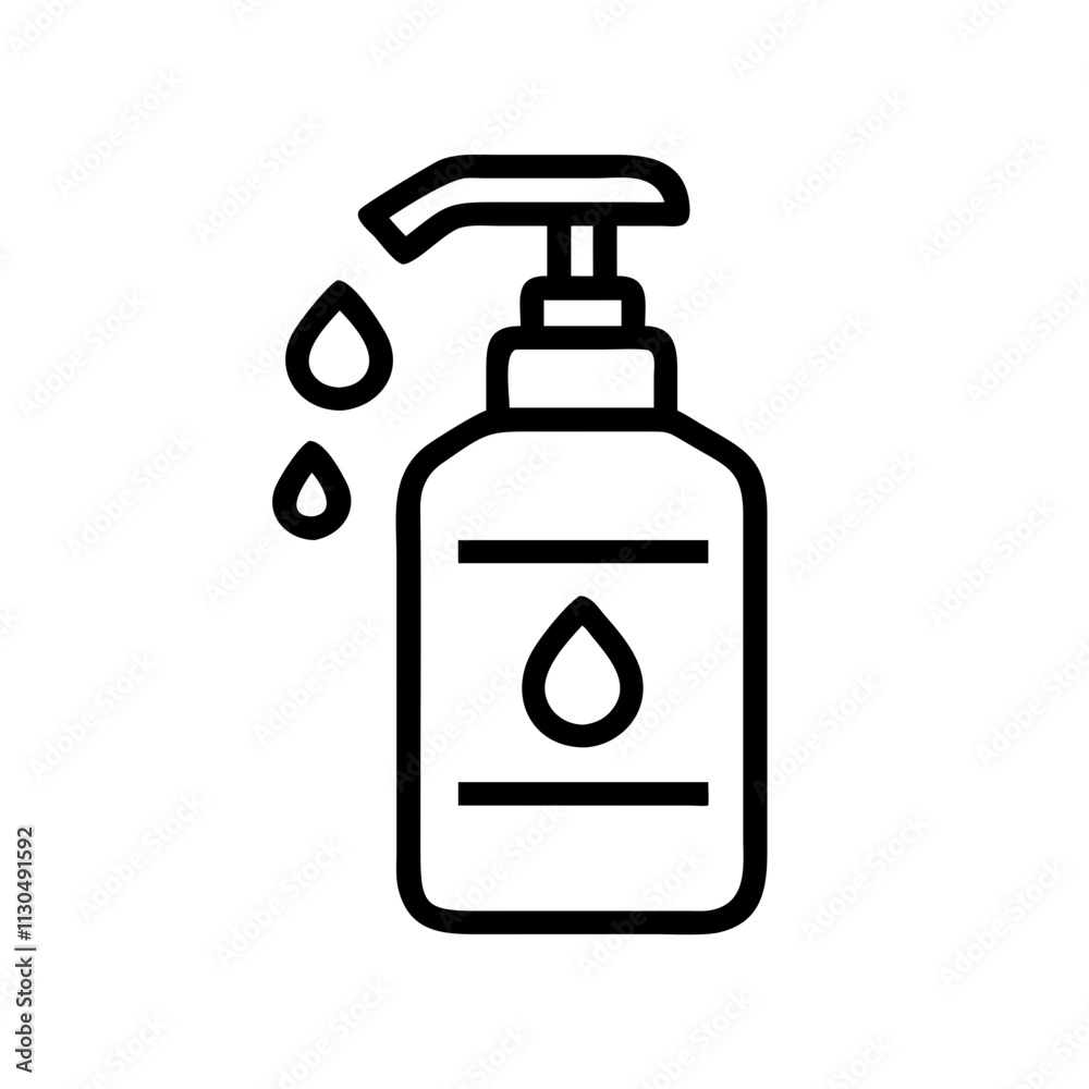 Fototapeta premium Hand sanitizer icon