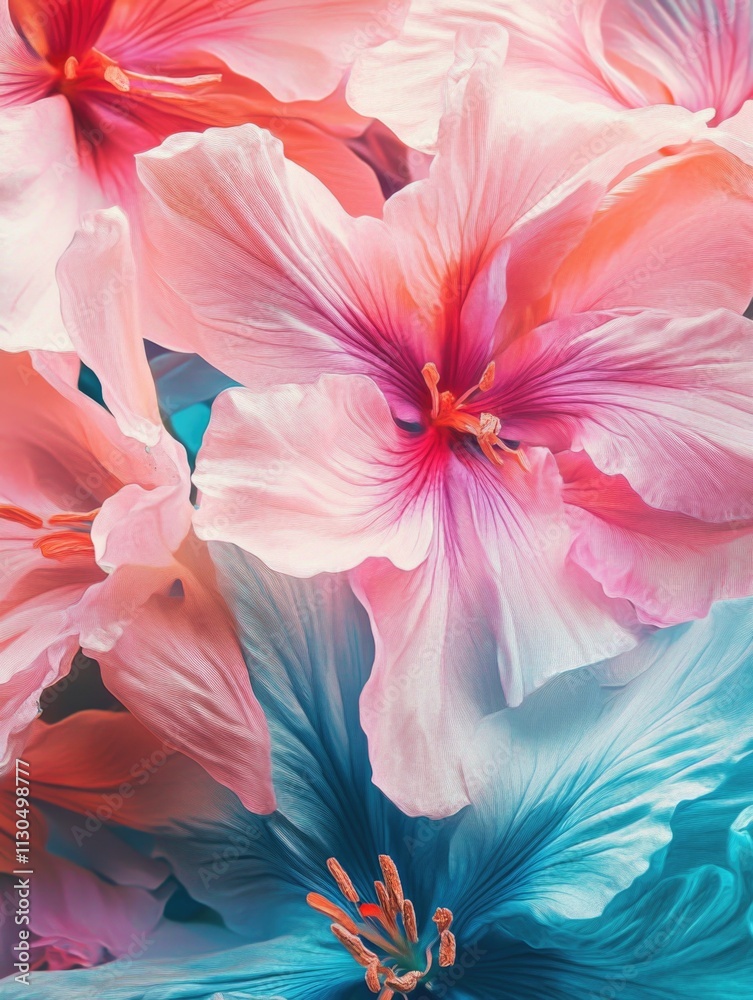 Fototapeta premium Vibrant Floral Abstract Art
