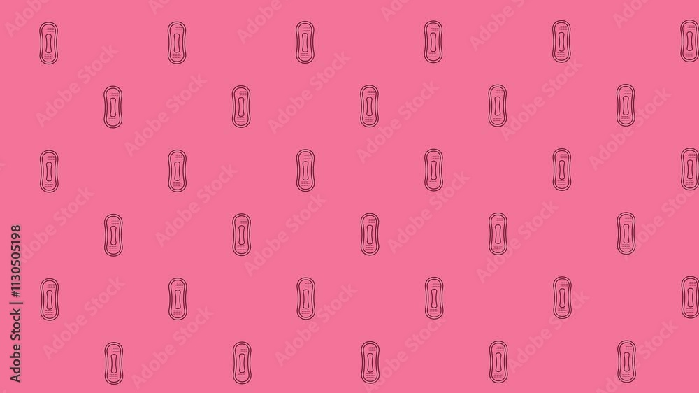 Menstrual Hygiene for Women Loop Animated Background
