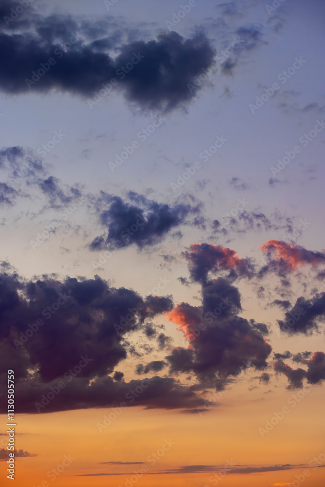 Obraz premium beautiful multicolored sky during sunset