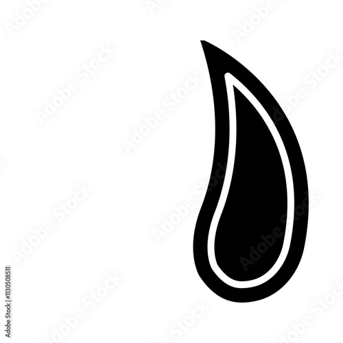 Deer Hoof Print glyph icon