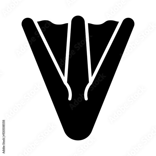 Duck Footprint glyph icon