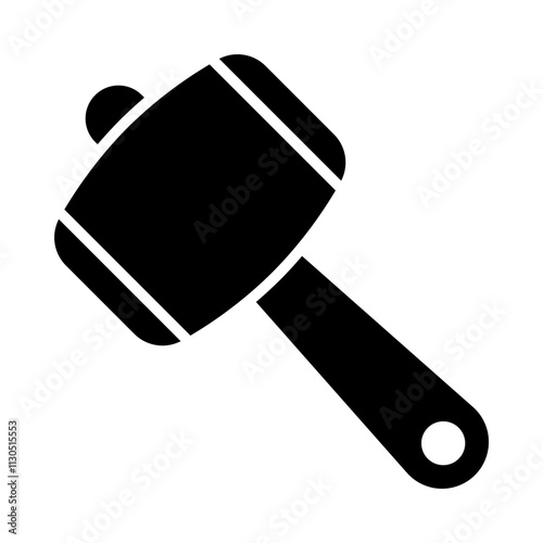 Mallet glyph icon