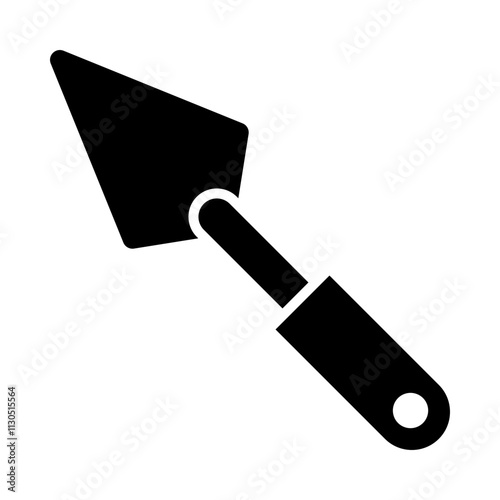 Trowel glyph icon