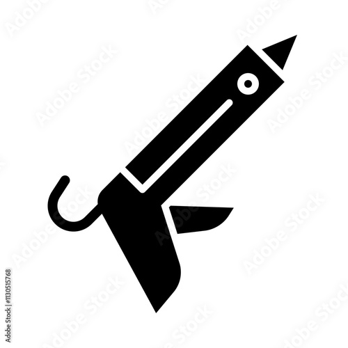 Caulk Gun glyph icon