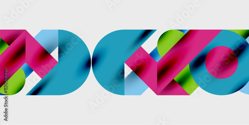 Vibrant abstract background circles with smooth gradients, creating a dynamic and modern design. Ideal for creative, tech, or contemporary-themed projects
