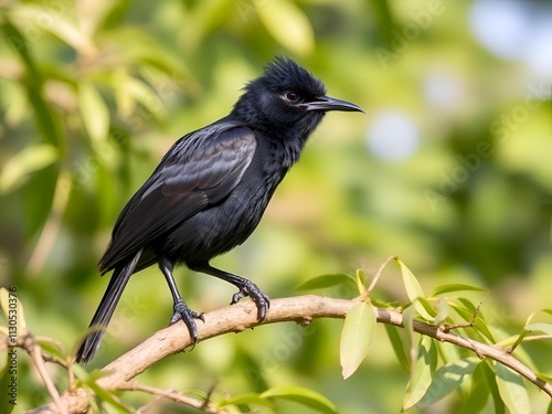 STRESEMANN'S BRISTLEFRONT bird ,this one most rarest 2th place bird in the world