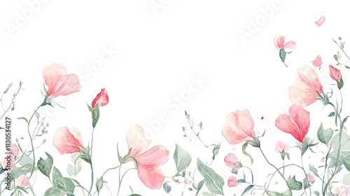 spring flowers border