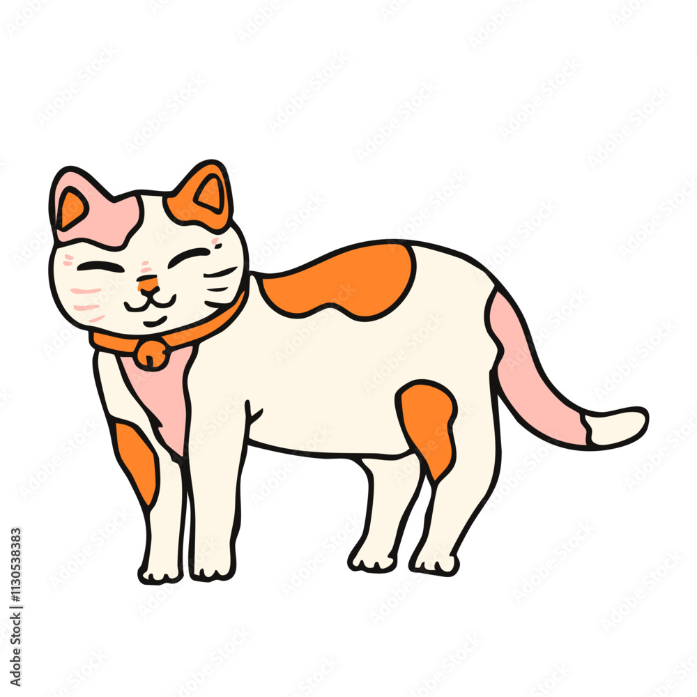 Obraz premium cute cat with a smile