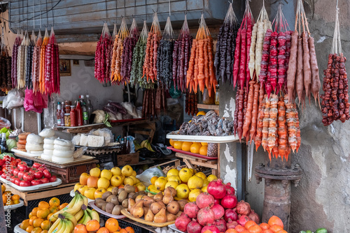 Tschurtschchela Snack in Georgien photo