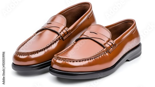 Wallpaper Mural Stylish Brown Leather Loafers for Men, Perfect for Formal and Casual Occasions, Comfortable Footwear for Daily Wear and Special Events Torontodigital.ca