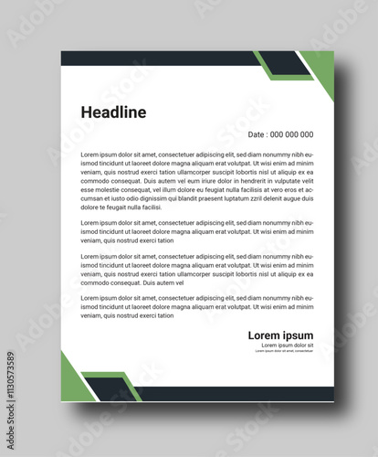 Business style letter head templates for your project design