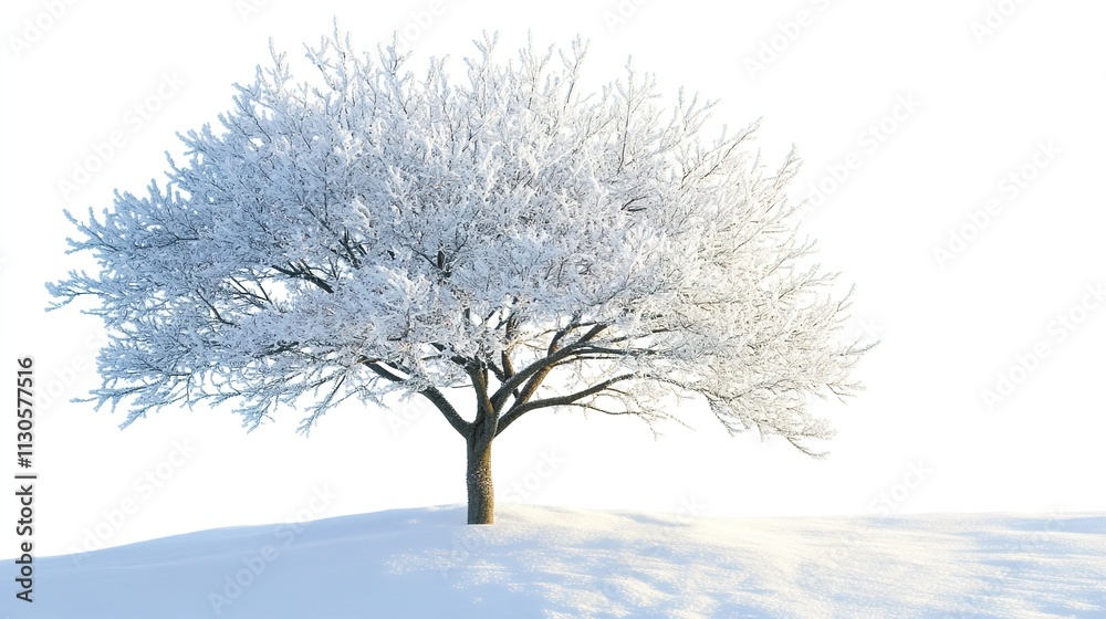 Obraz premium snow covered tree