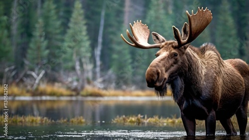 Moose in the Wilderness