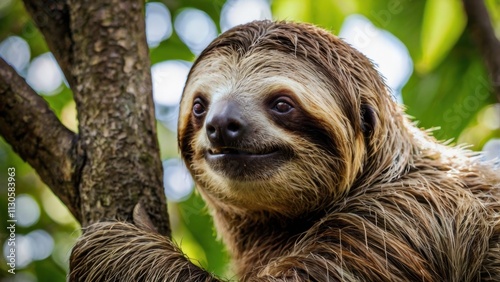 Sloth Hanging Out in the Treetops
