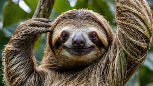 Sloth Hanging Out in the Treetops