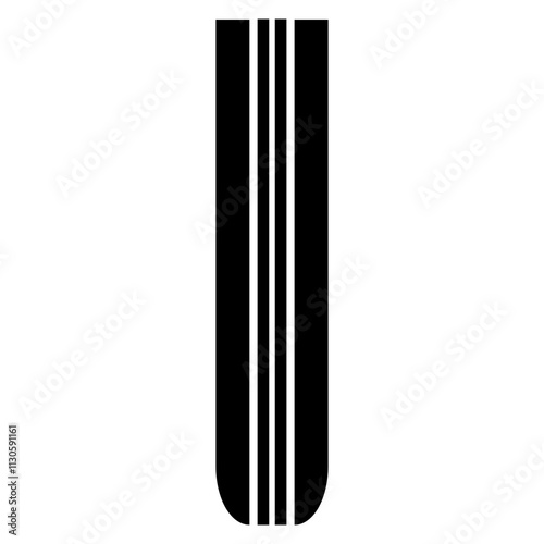 Hood rally racing stripes icon vector. Racing stripes illustration sign. Racing car sticker symbol or logo.