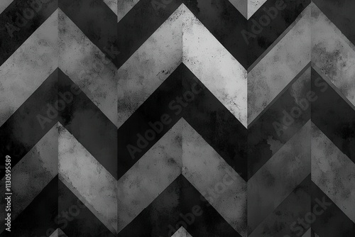 Monochrome Chevron Patterns for Modern Design