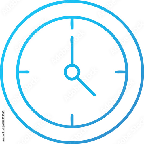 Free Download Analog clock icon vector illustration and watch symbol modern design  - GFXLoad